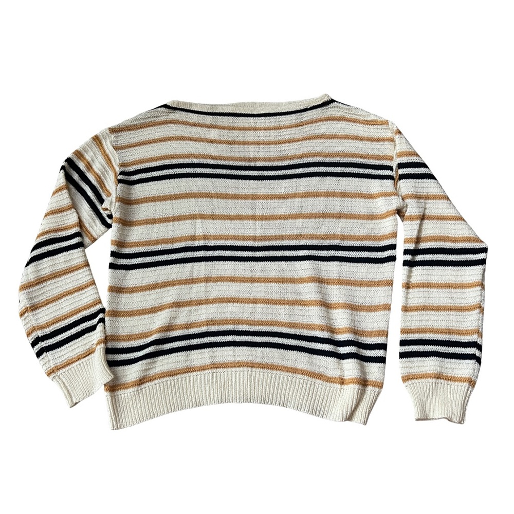 Stitch + Feather Striped Knit Sweater – NWT (S/M)